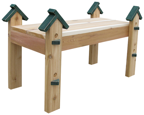 Sawdust City Sawdust Cedar Birdhouse Garden Bench Cbg36 (500x398), Png Download