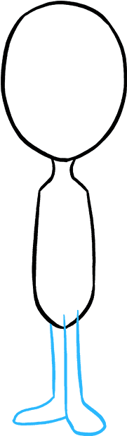 How To Draw An Alien Really Easy Drawing Tutorial Png - Drawing (680x678), Png Download