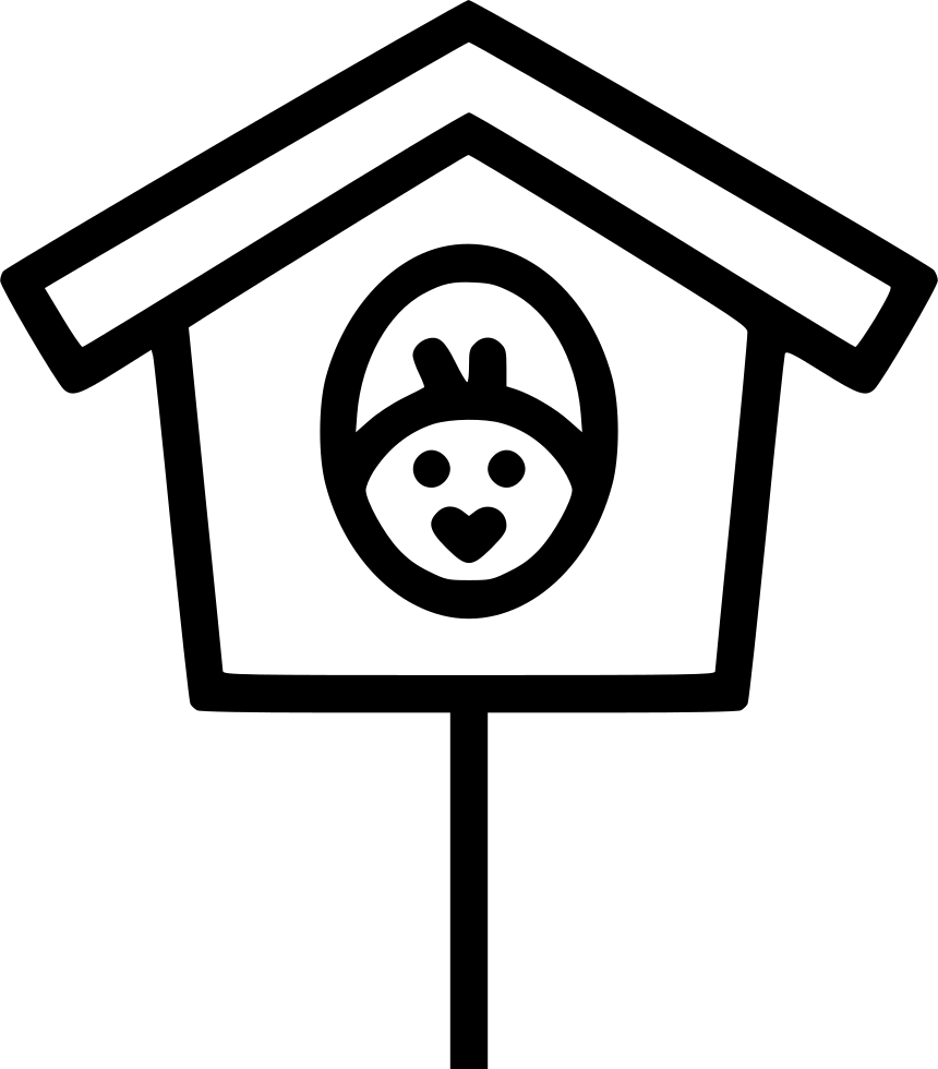 Birdhouse Nest Chicken Chickling Home Comments - Scalable Vector Graphics (860x980), Png Download