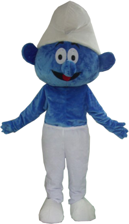 Plush Maskot Uniform Smurf - Uniform (800x800), Png Download