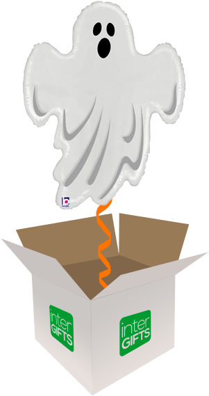 31″ Spooky Ghost - 6 Birthday Balloon 6 Png (568x568), Png Download