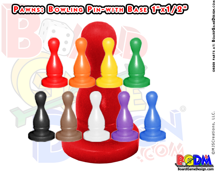 Pawns Bowling Pin With Base Shaped, Player Pieces, - Game (800x600), Png Download