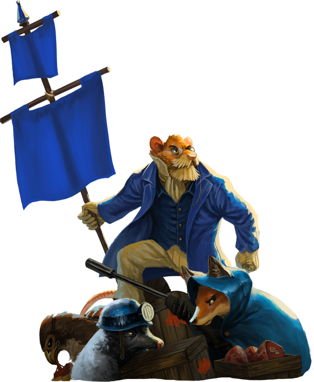 Tooth And Tail Characters (616x750), Png Download