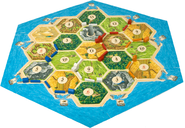 My Game Will Have Pieces That Have Realistic Reactions - Settle Of Catan (592x410), Png Download