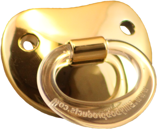 Excalibur Gold Pacifier, $5 - Gold Color Baby Pacifier (600x484), Png Download