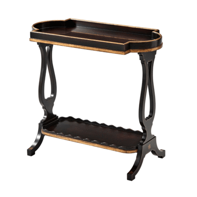 Regency Lyre Trestle End Side Table - Table (400x400), Png Download