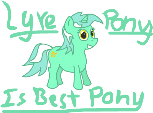 Lyra Lyre Pony Is Best Pony - Pony (546x397), Png Download