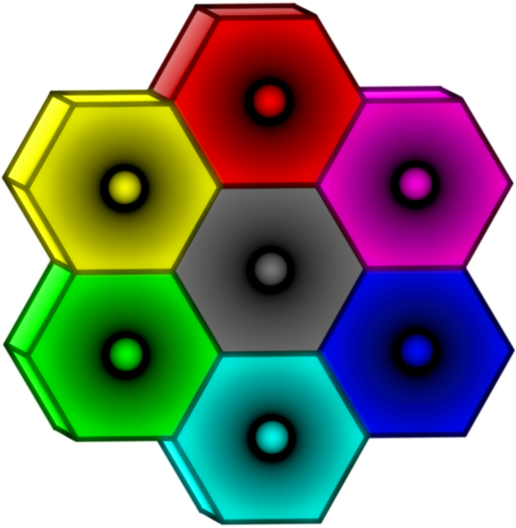 Chaos Hexagons - Circle (1500x1500), Png Download