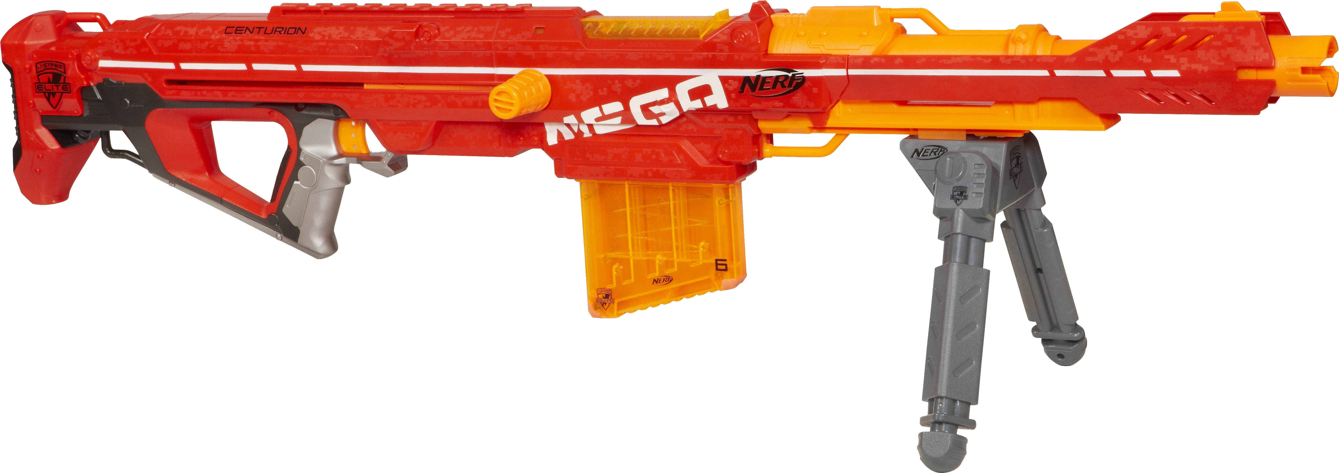 N-strike Elite Mega Centurion Blaster - Nerf N-strike Mega Centurion Blaster (5307x1997), Png Download