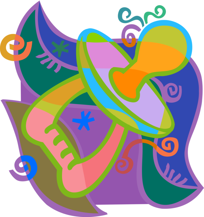 Vector Illustration Of Newborn Infant Baby Pacifier (658x700), Png Download