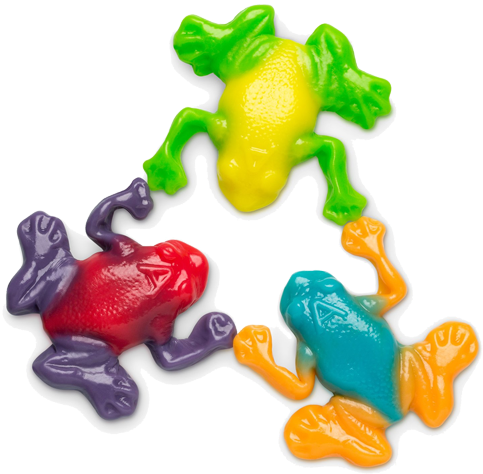Gummi Rainforest Frogs - Albanese Gummi Rainforest Frogs (500x500), Png Download