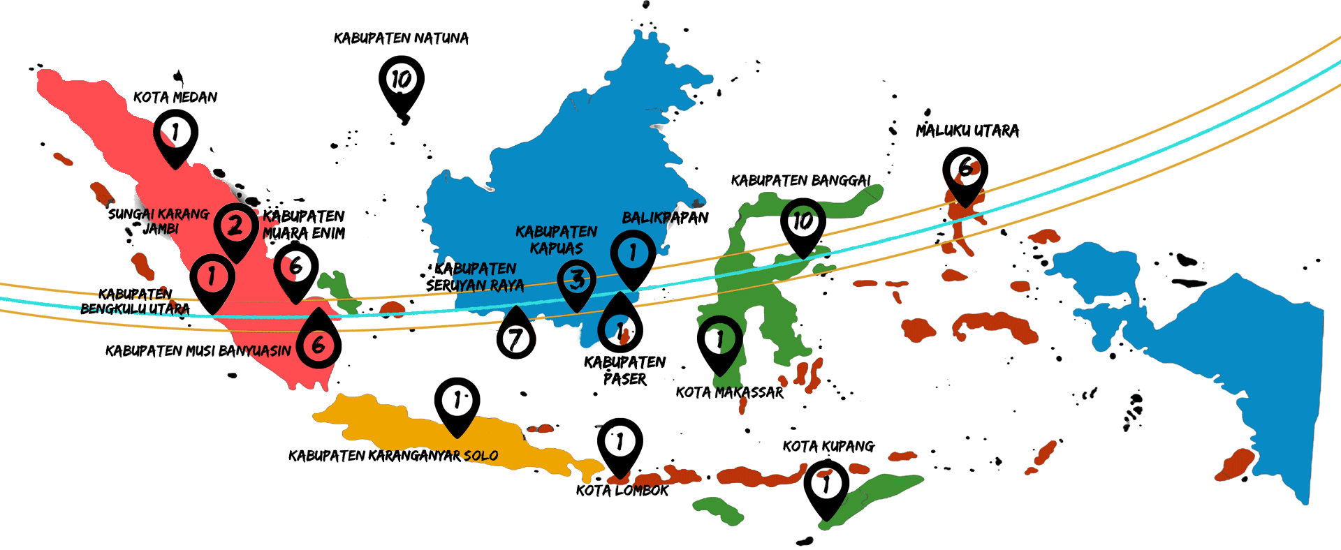 Peta Indonesia 3d Png - China And Southern Asia (1920x788), Png Download