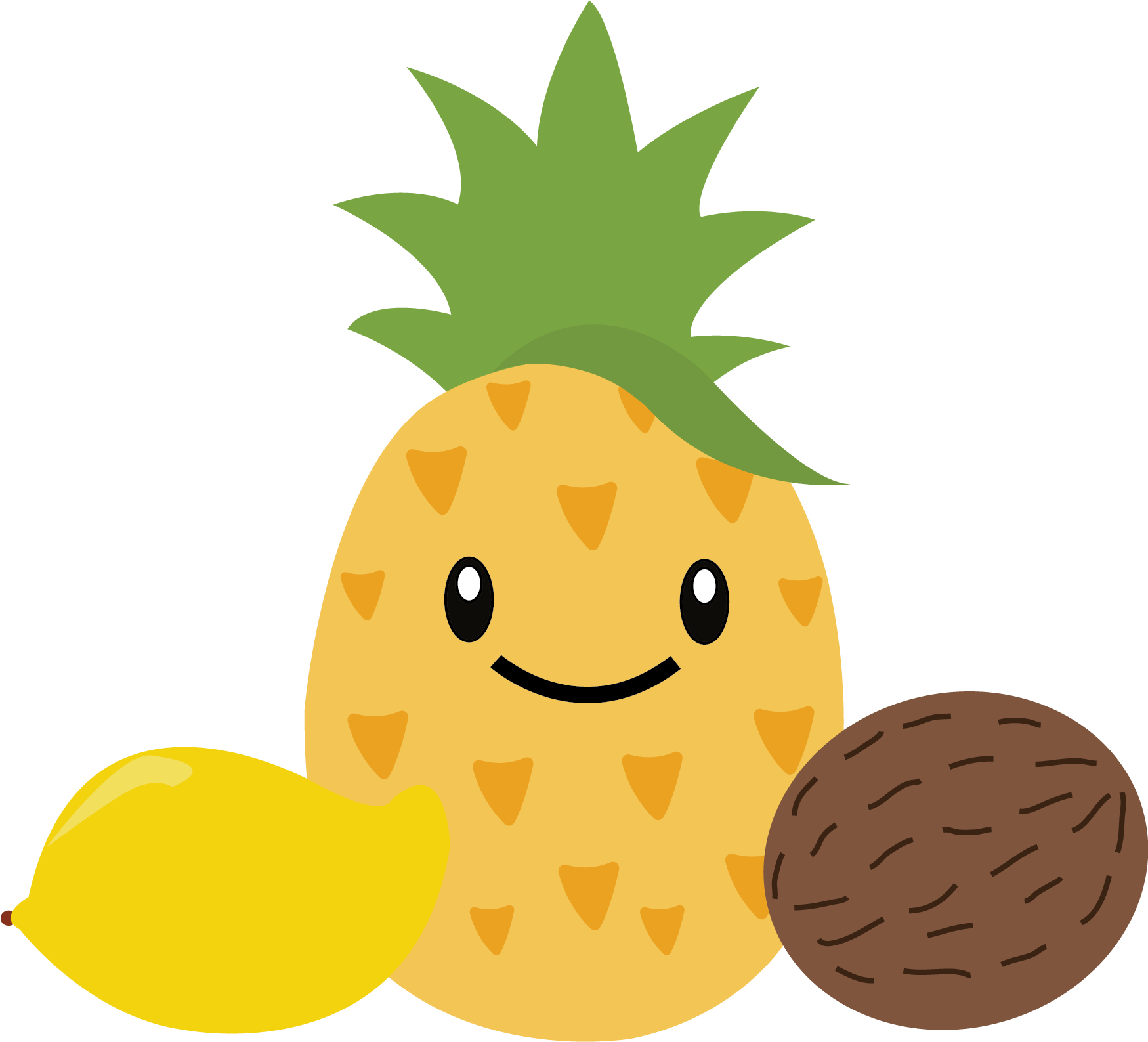 Pineapple Silhouette - Pineapple (1748x1926), Png Download