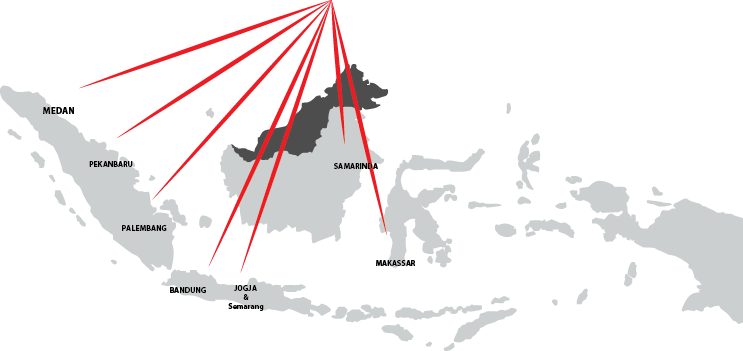 We Are Exist In Developing Cities Of Indonesia - Indonesia Map Vector (743x351), Png Download