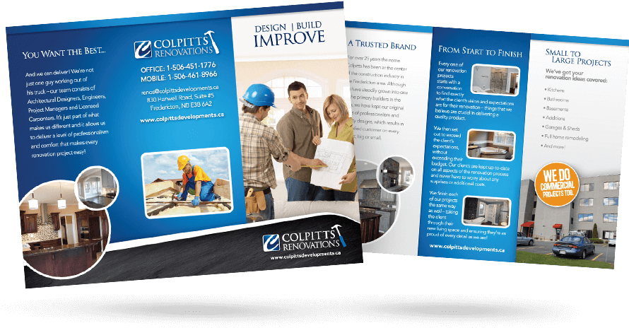 Colpitts Renovations - Brochure - Brochure (988x554), Png Download