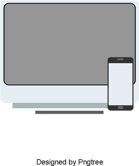 Vector Laptop Computer And Cell Phone, Laptop Clipart, - Flat Panel Display (800x800), Png Download