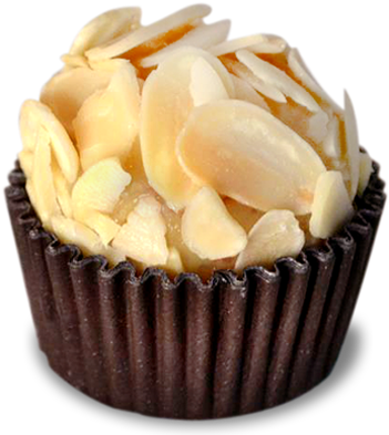 Almond Brigadeiro Truffle (390x487), Png Download