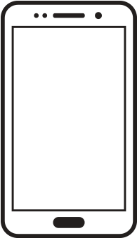 Samsung Galaxy Clipart White Cell - Cell Phone Black And White (400x400), Png Download