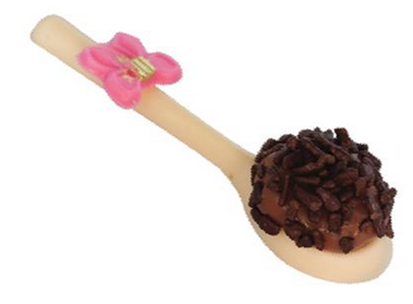 Colher De Brigadeiro - Brigadeiro Na Colher Png (470x450), Png Download
