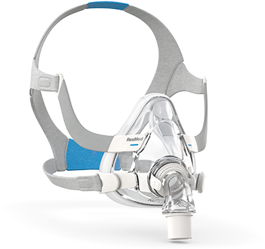 Resmed Airfit F20 Full Face Cpap Mask With Headgear - Resmed Airfit F20 Full Face Mask (400x370), Png Download
