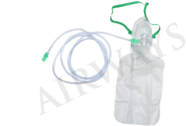Airocon High Concentration Oxygen Mask - Handbag (500x334), Png Download