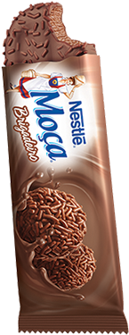 Sorvete Moça Brigadeiro Picolé - Ice Cream (402x402), Png Download