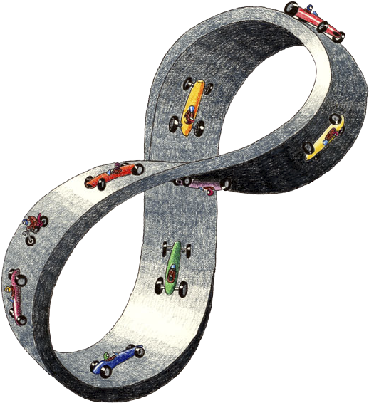 Dibujo Cinta De Moebius (554x600), Png Download