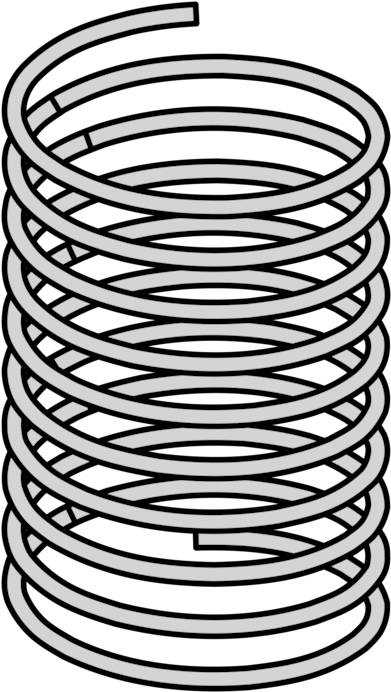 Coil Spring Inkscape Spring Framework Electromagnetic - Coil Spring Clip Art (448x749), Png Download