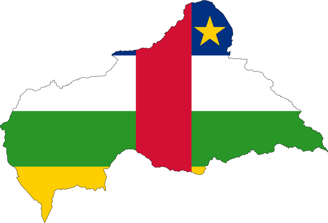 Flag Of The Central African Republic Map National Flag - Central African Republic Country Flag (1102x750), Png Download