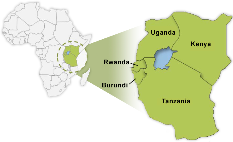 East Africa Map Png (746x455), Png Download