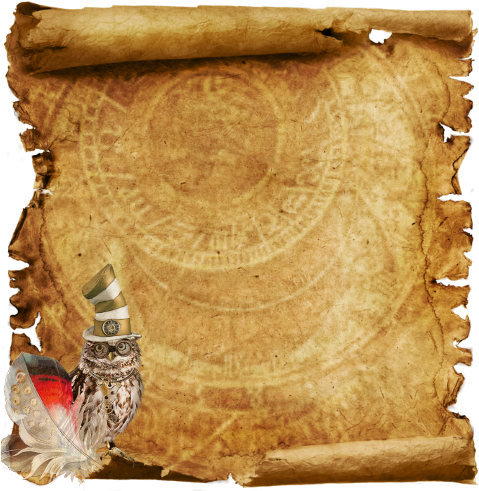 Old Paper Scroll (480x600), Png Download