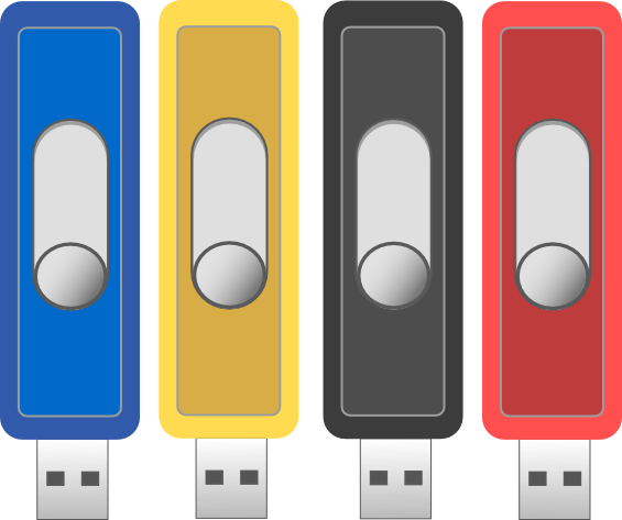 Usb Flash Drive Vector - Vector Graphics (565x473), Png Download