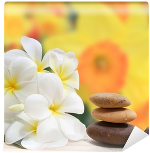 Zen Spa Concept Background - Frangipani (400x400), Png Download