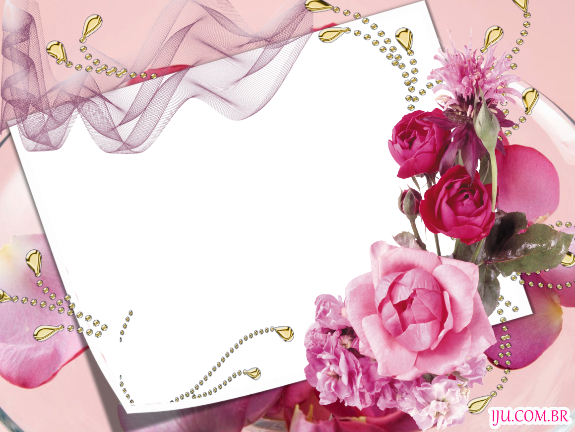Moldura Para Fotos Flores - Picture Frame (1159x870), Png Download