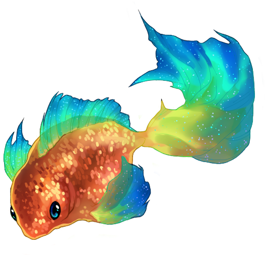 Rainbow Fish Png - Guppy (708x708), Png Download