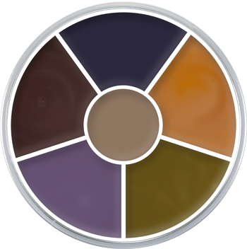 Kryolan Cream Color Circle - Bruise (350x352), Png Download