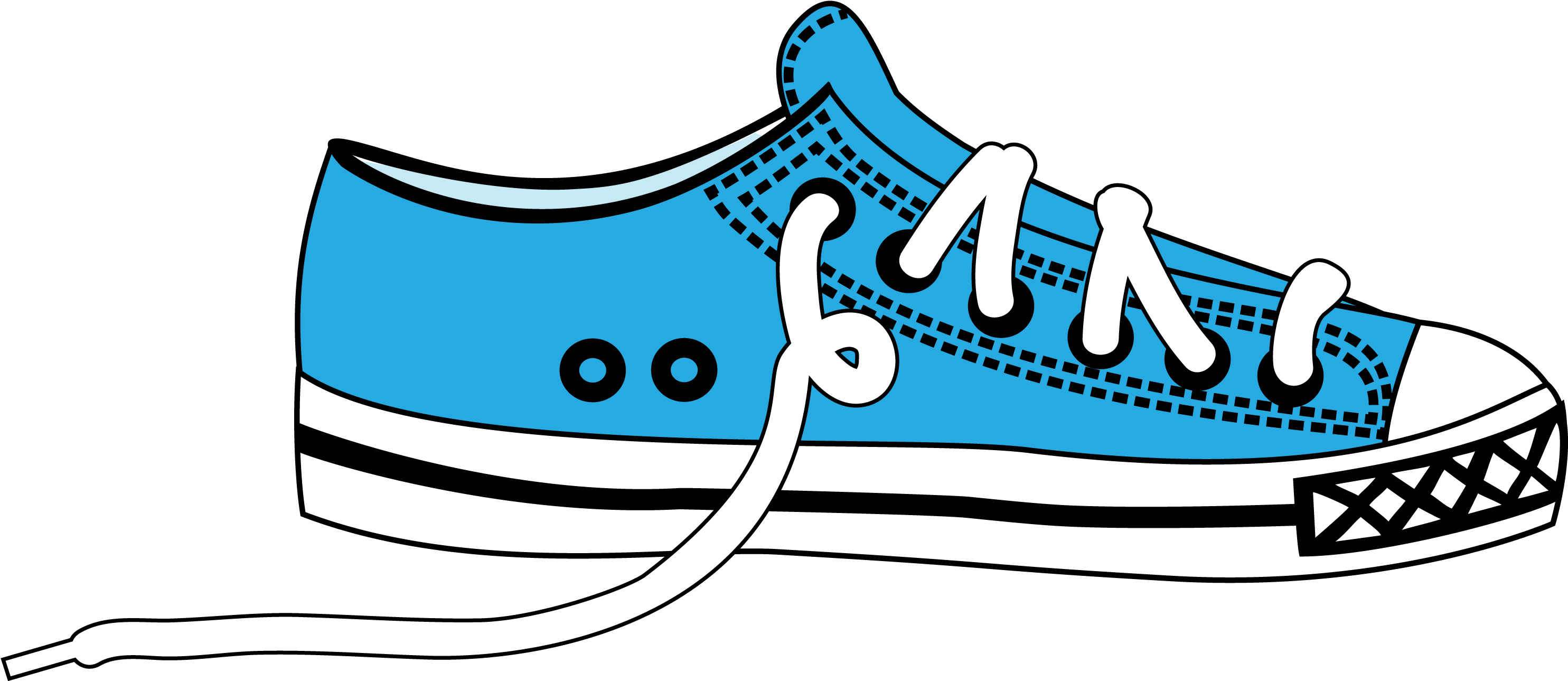1046ff Rainbow Sneakers Copy (3000x1393), Png Download