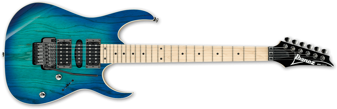 Rg370ahmz - Ibanez Rg370ahmz (1340x466), Png Download