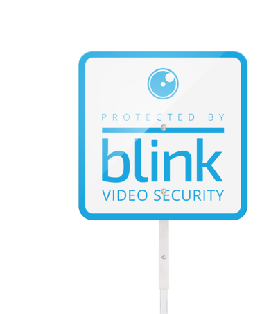 Blink Yard Sign & Window Stickers - Blink Home Security Camera System - 5 Camera Bundle (600x451), Png Download