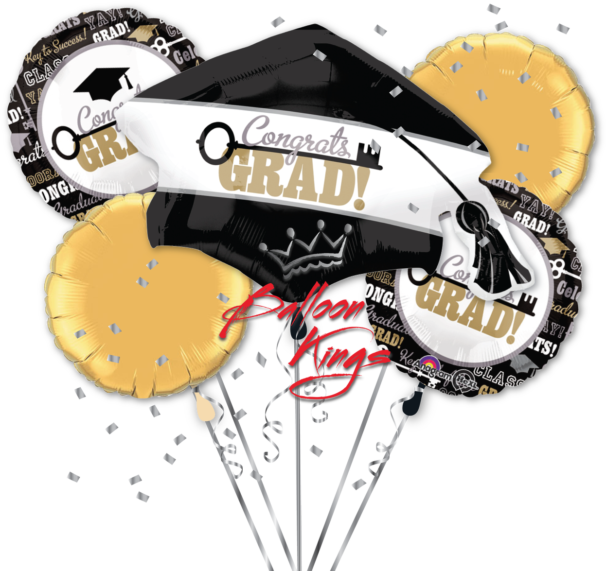 Key To Success Bouquet - Graduation Balloon - Key To Success (1280x1280), Png Download