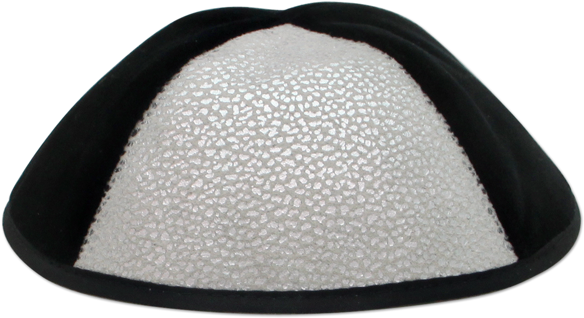 Black Velvet Kippah With Impala Like Triangalur - Beanie (1280x1279), Png Download