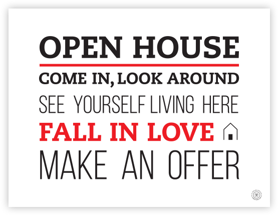 Open House Welcome Yard Sign No - Real Estate (600x600), Png Download