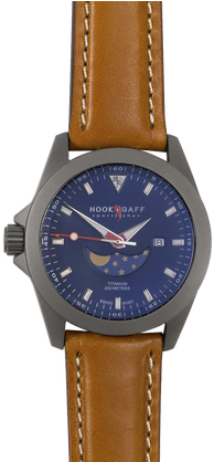 Image - Sportfisher Ii Mp - Black Moonphase Dial (500x417), Png Download