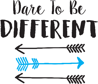 Also Available As - Dare To Be Different Png (612x865), Png Download