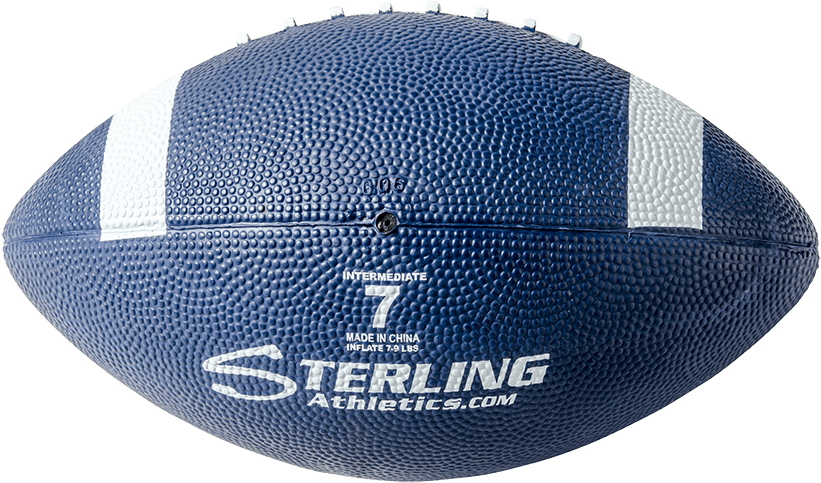 Color Rubber Camp Football Navy White - American Football (900x900), Png Download