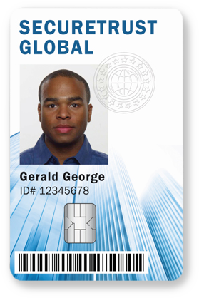 How To Promote Your Brand & Increase Id Badge Security - Datacard Tactile Impression Card (293x432), Png Download
