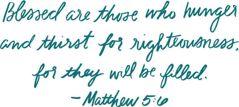 Blessed Are Those Who Hunger And Thirst For Righteousness, - Matthew 5:6 (800x359), Png Download