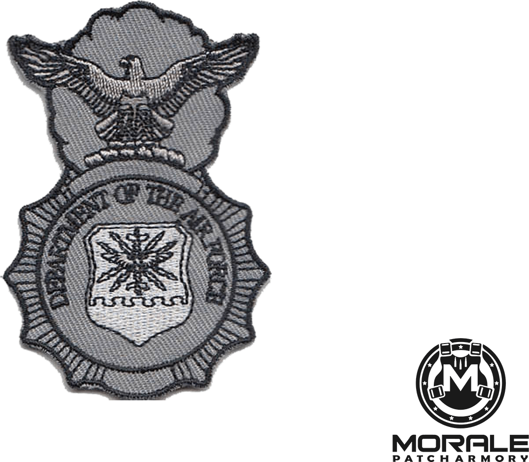 Usaf Security Forces Badge Patch - United States Air Force Security Forces Shield (1642x1094), Png Download