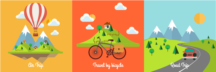Travel Vector Png Download - Travel Graphic Design Png (1200x628), Png Download