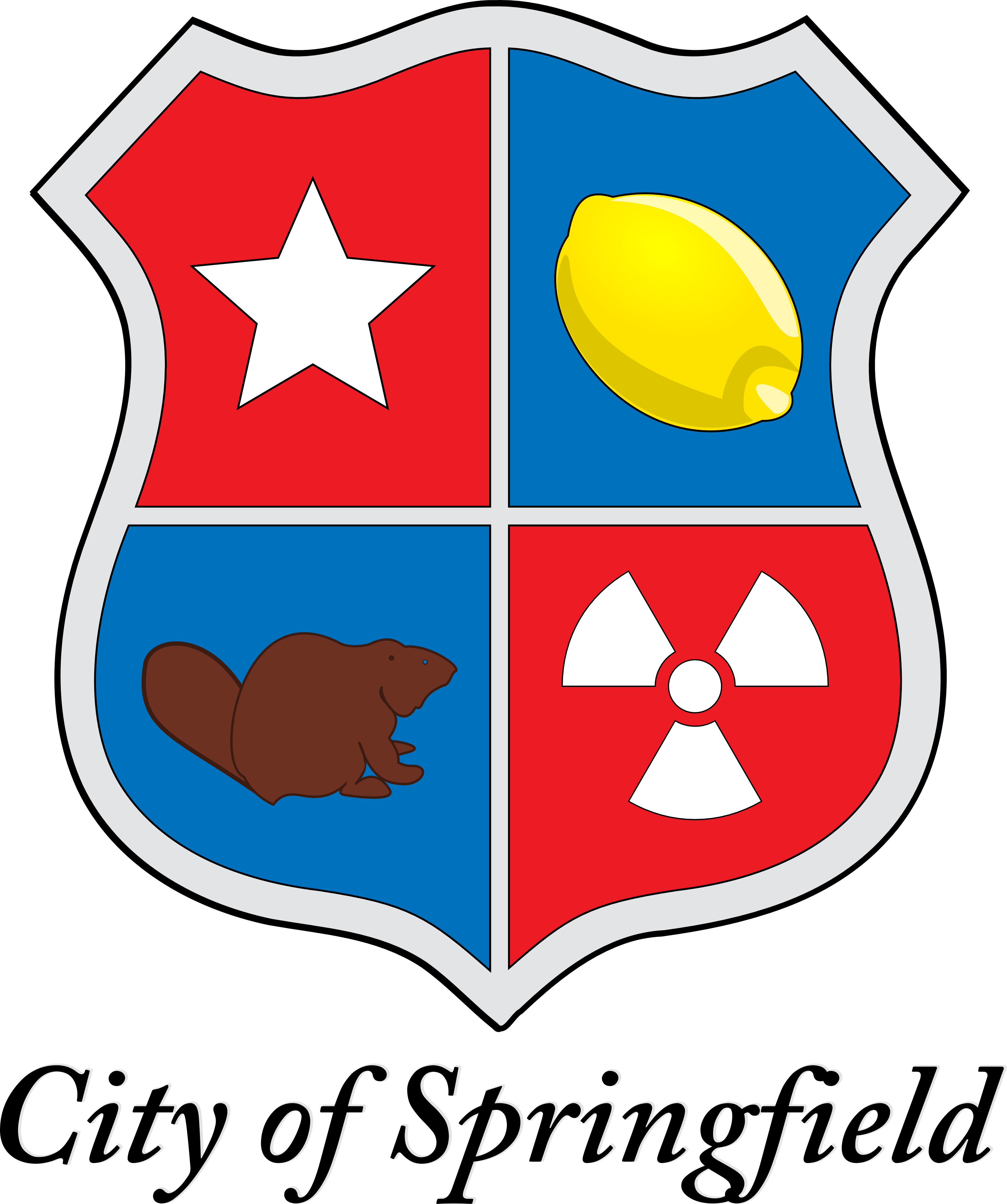 Escudo De Los Simpson (3409x4079), Png Download